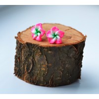 Серьги "Нежный гибискус". Sale